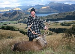 Lake Hawea Hunting Safaris trophy red stag, tahr, chamois, and wild boar hunting trip